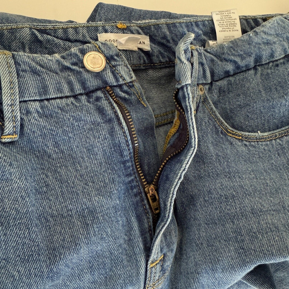 Good American Jeans Womens 6 Blue 941 Good Boy High Rise Straight Boot Slit 29" - Picture 8 of 16